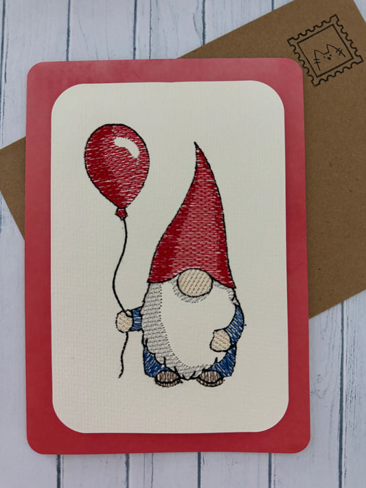 Red gnome balloon